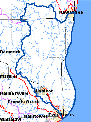 Impaired Water in East Twin River Watershed