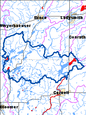 Impaired Water in Holcombe Flowage Watershed