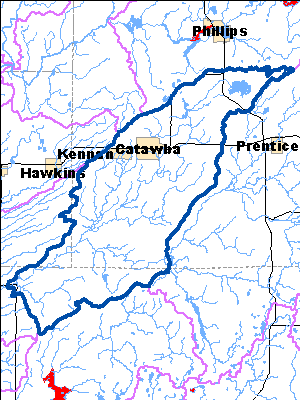 Impaired Water in Middle Jump River Watershed