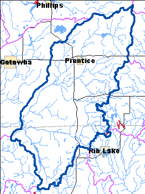 Impaired Water in Upper South Fork Jump River Watershed