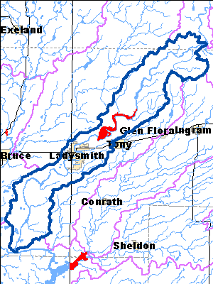 Impaired Water in Lower Flambeau River Watershed