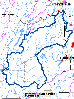Impaired Water in Lower South Fork Flambeau River Watershed