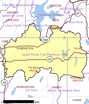 Upper South Fork Flambeau River Watershed