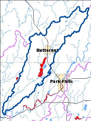 Impaired Water in Butternut Creek Watershed