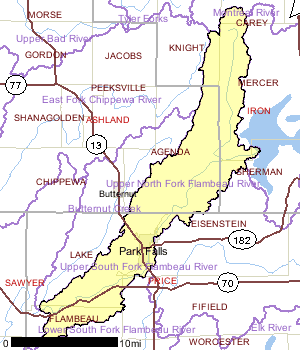 Upper North Fork Flambeau River Watershed