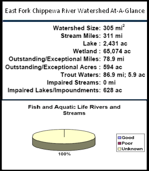 East Fork Chippewa River Watershed At-a-Glance
