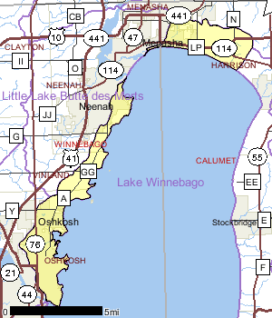 Lake Winnebago - North and West Watershed