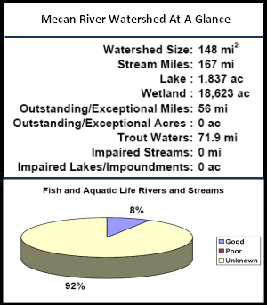 Mecan River Watershed At-a-Glance