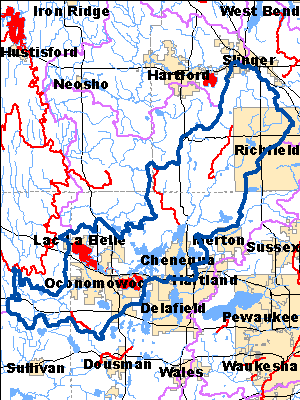 Impaired Water in Oconomowoc River Watershed
