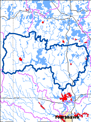 Impaired Water in Middle Tomahawk River Watershed