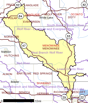 West Branch Wolf River Watershed